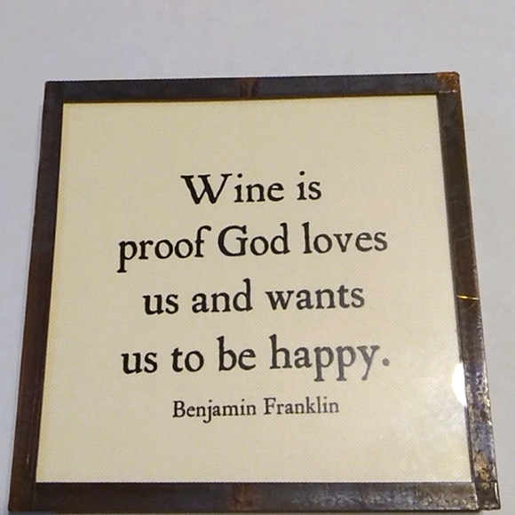 Ben's Garden Copper & Glass Coaster Set - Picture 2 of 8